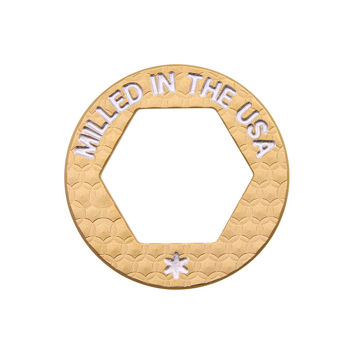 Bettipalooza Open Hex Brass Ballmarker