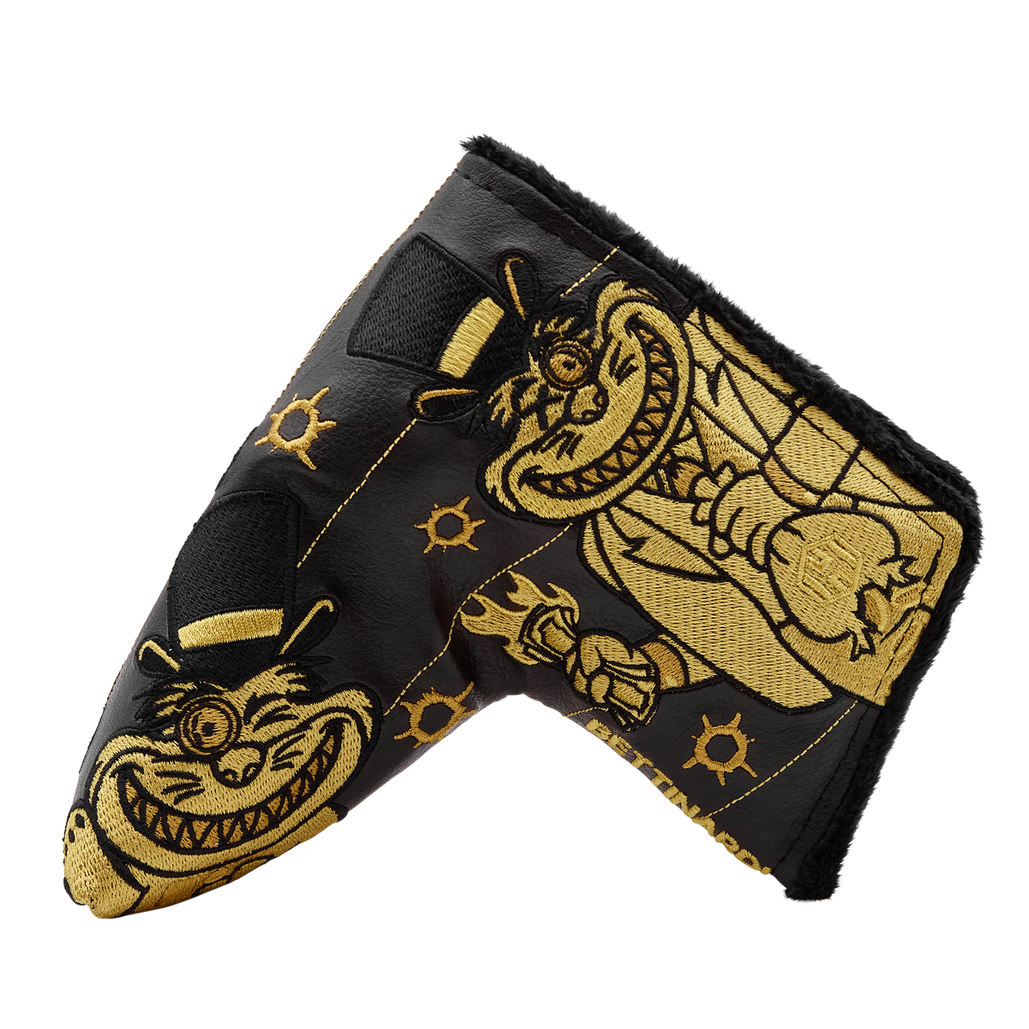Black and Gold Multi Gangster Cat Blade Putter Headcover