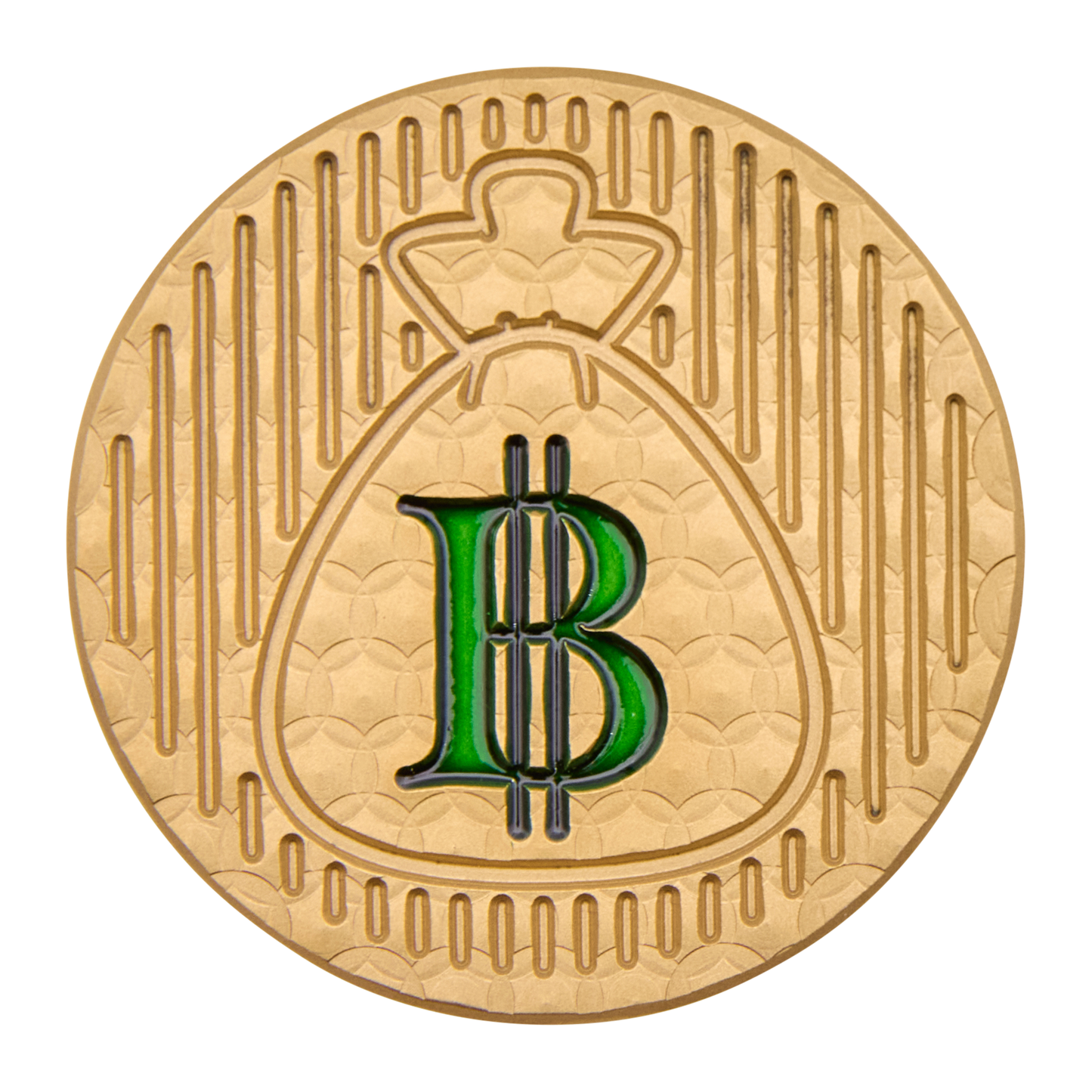 Gangster Cat Brass Ball Marker
