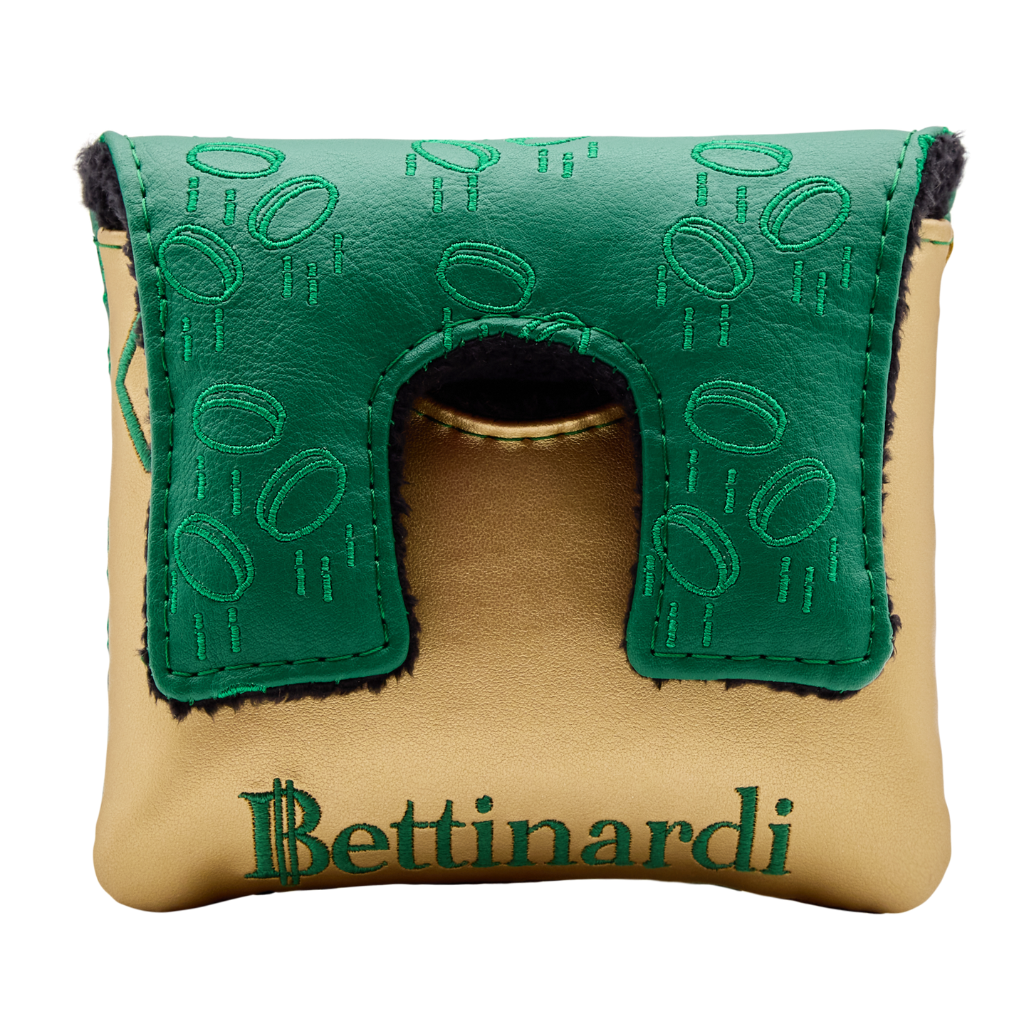 Gangster Cat Throne of Gold Center Shafted Mallet Putter Headcover