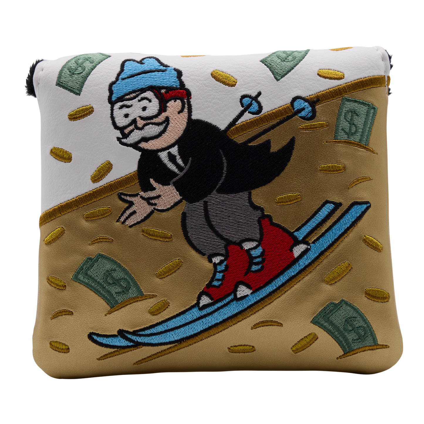 Bettinardi x Monopoly Mr. Monopoly Skiing Mallet Putter Headcover
