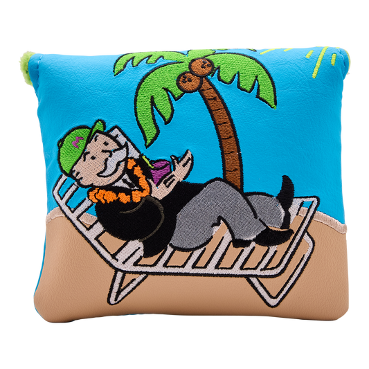 Bettinardi x Monopoly Mr. Monopoly On Vacation Center Shafted Mallet Headcover