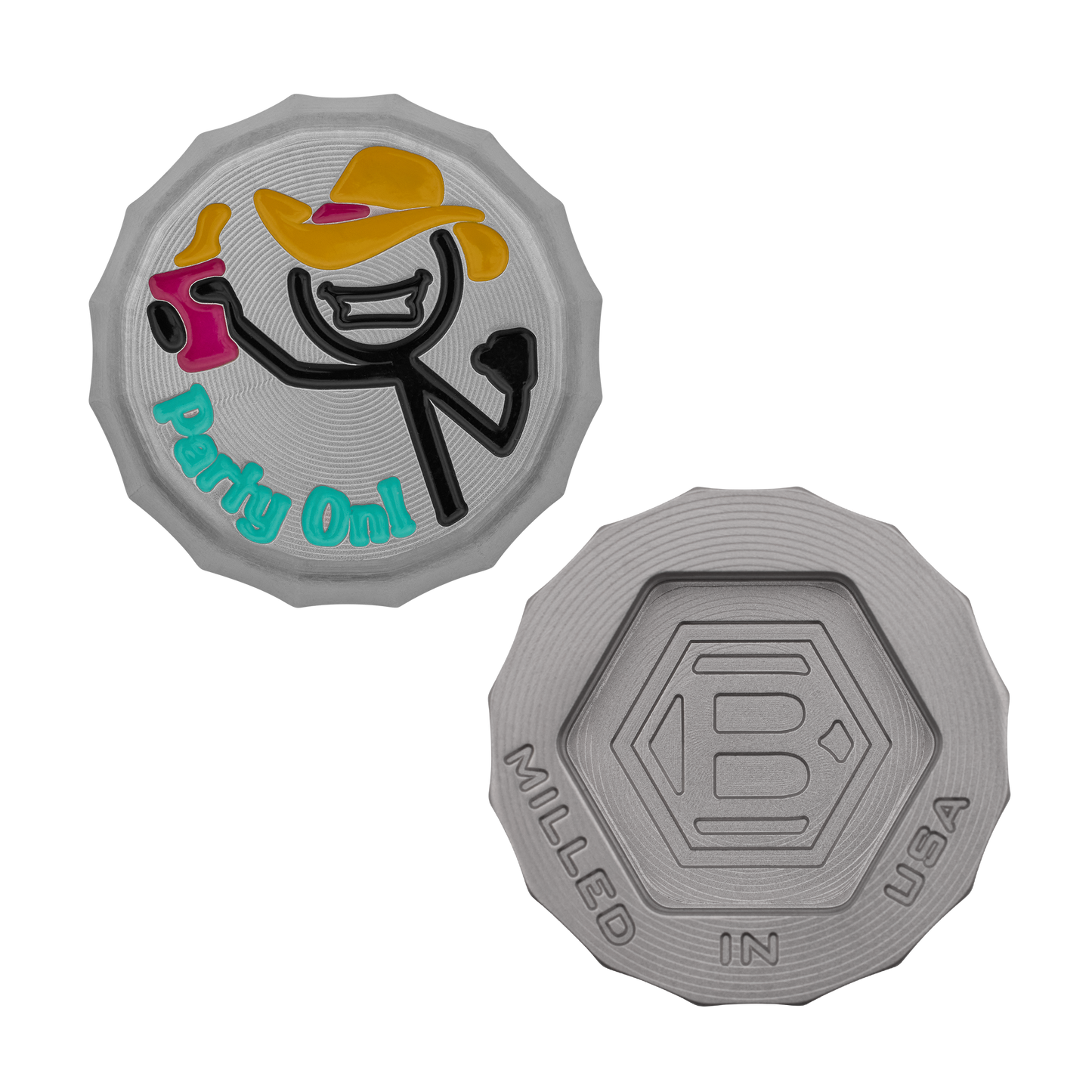 2026 Party On!™ Bottle Cap Ball Marker