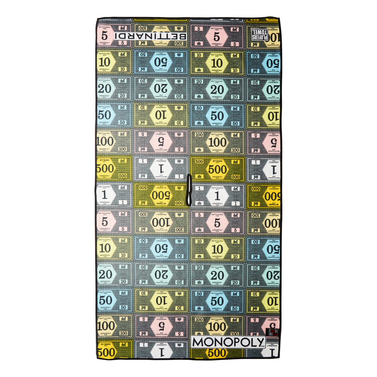 Serviette De Golf Bettinardi Monopoly - Édition Limitée Joueurs - Microfibre 42x21 Pouces