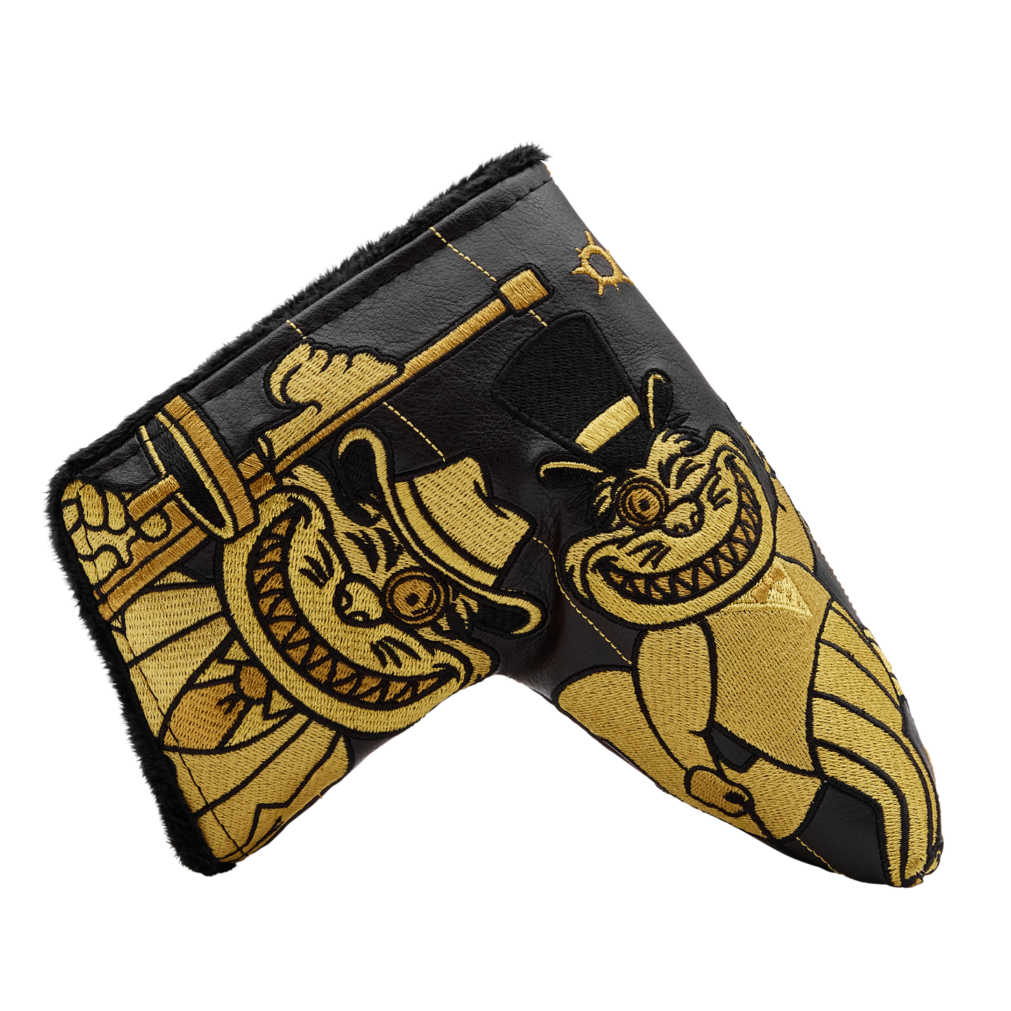 Black and Gold Multi Gangster Cat Blade Putter Headcover