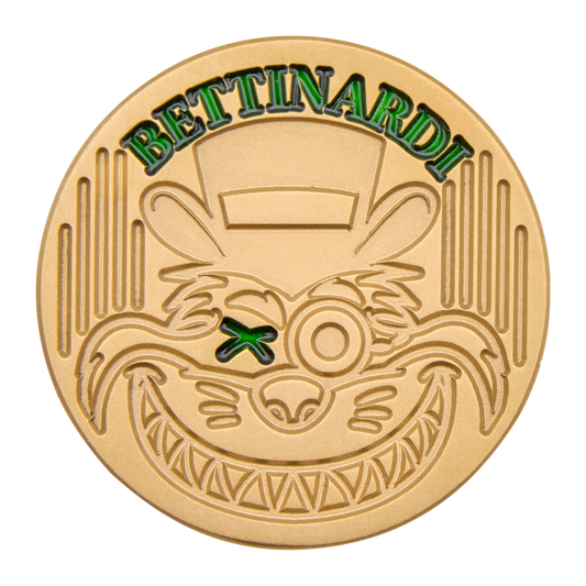 Gangster Cat Brass Ball Marker