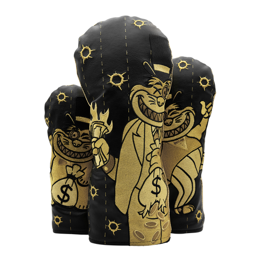 Black and Gold Multi Gangster Cat Wood Set