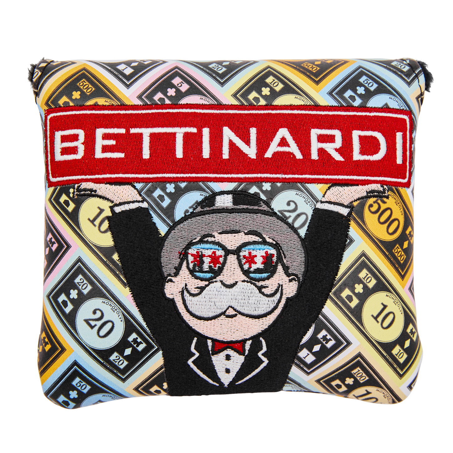 Bettinardi x Monopoly Chi Town Mr. Monopoly Mallet Putter Headcover