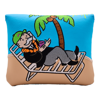 Bettinardi x Monopoly Mr. Monopoly On Vacation Mallet Putter Headcover