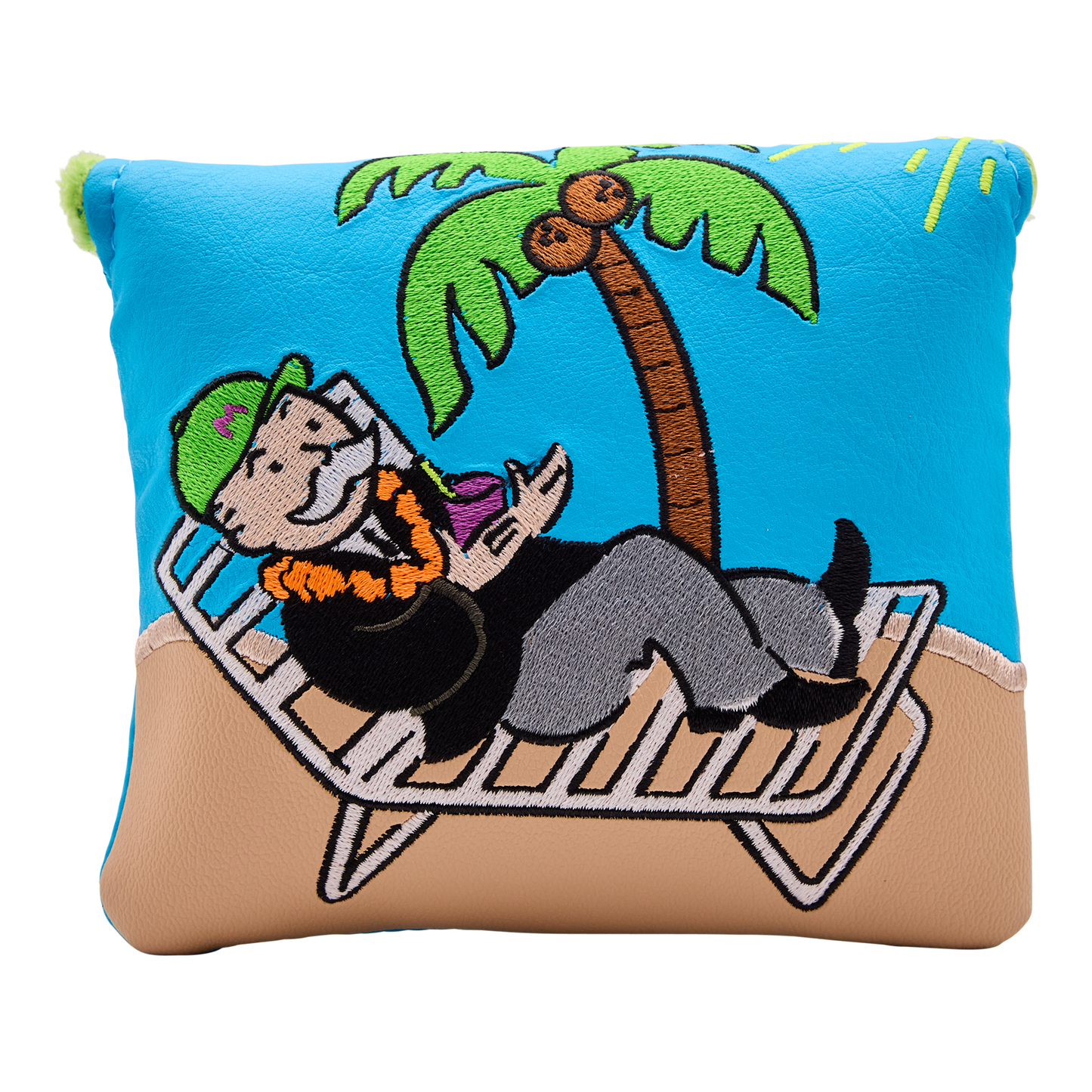 Bettinardi x Monopoly Mr. Monopoly On Vacation Center Shafted Mallet Headcover