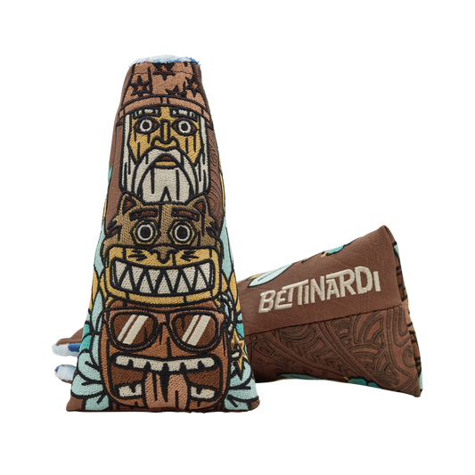Tiki Totem Multi Icon Blade Putter Headcover