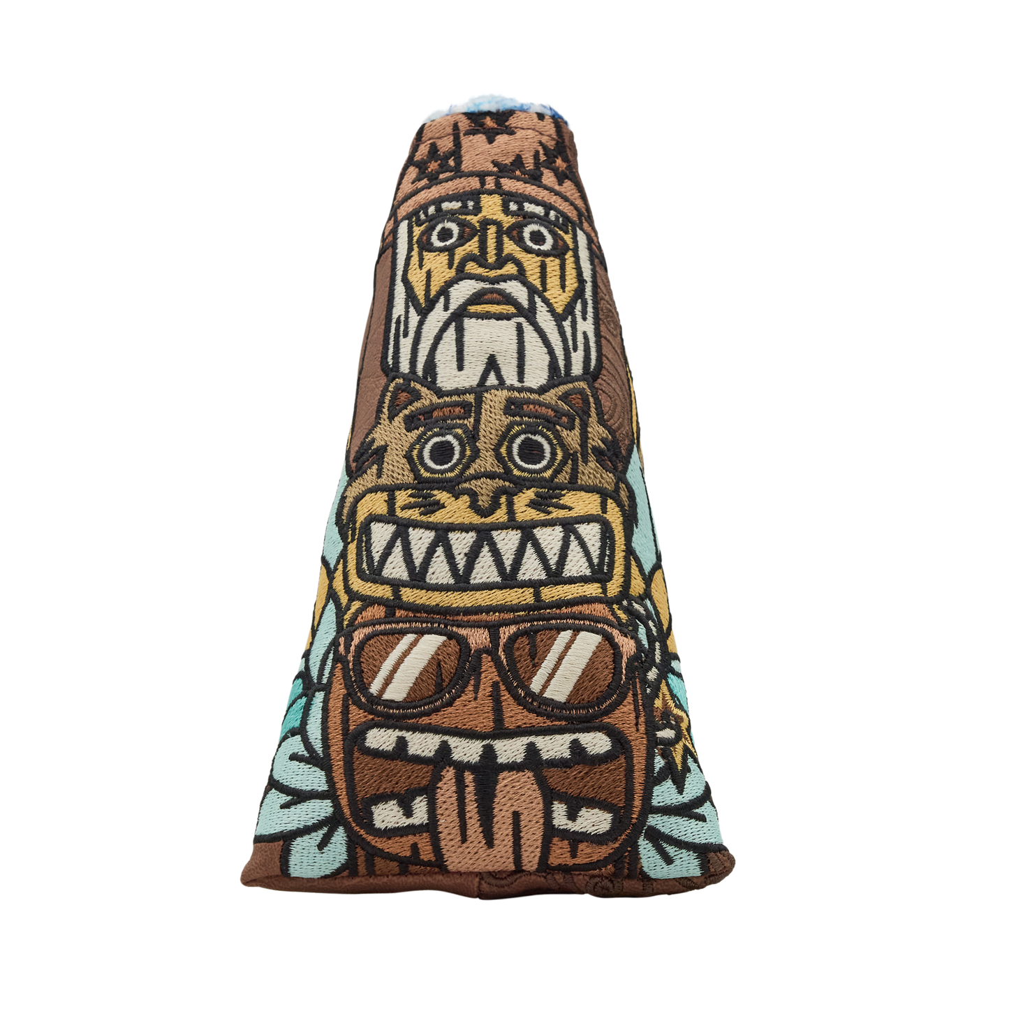 Tiki Totem Multi Icon Blade Putter Headcover