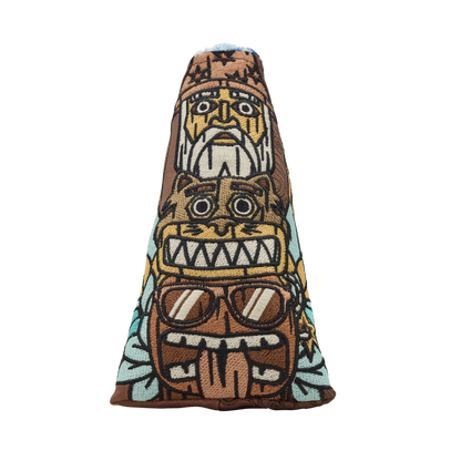 Tiki Totem Multi Icon Blade Putter Headcover