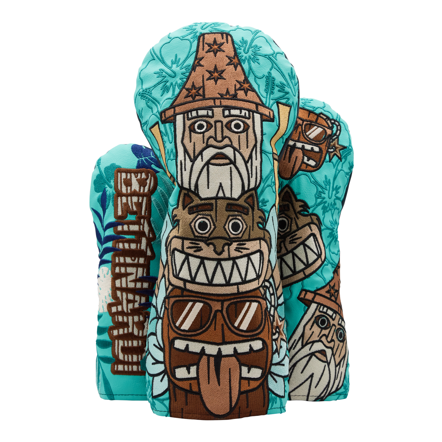 Tiki Totem Multi Icon Wood Set